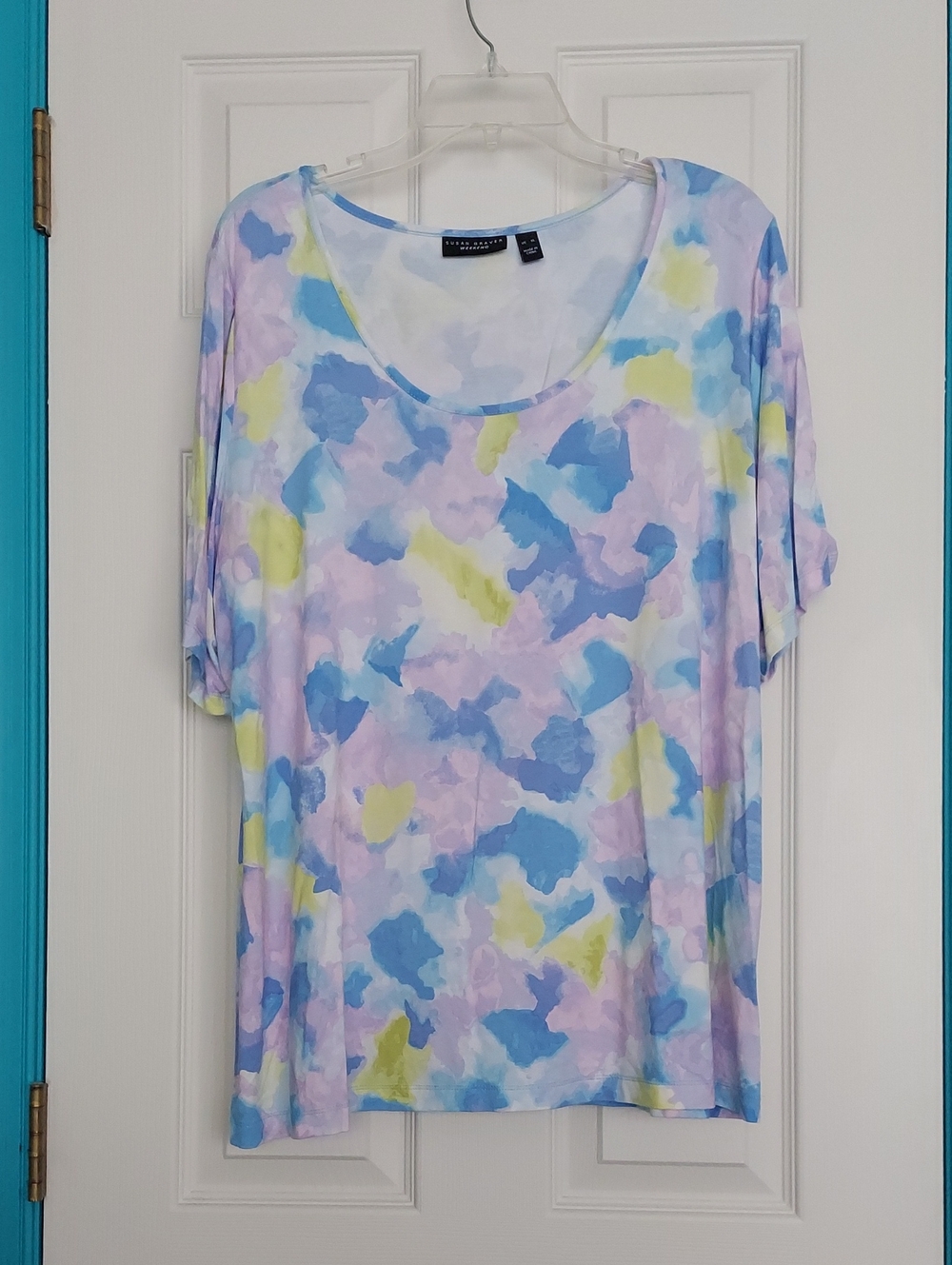 Susan Graver Short Sleeve Knit Top